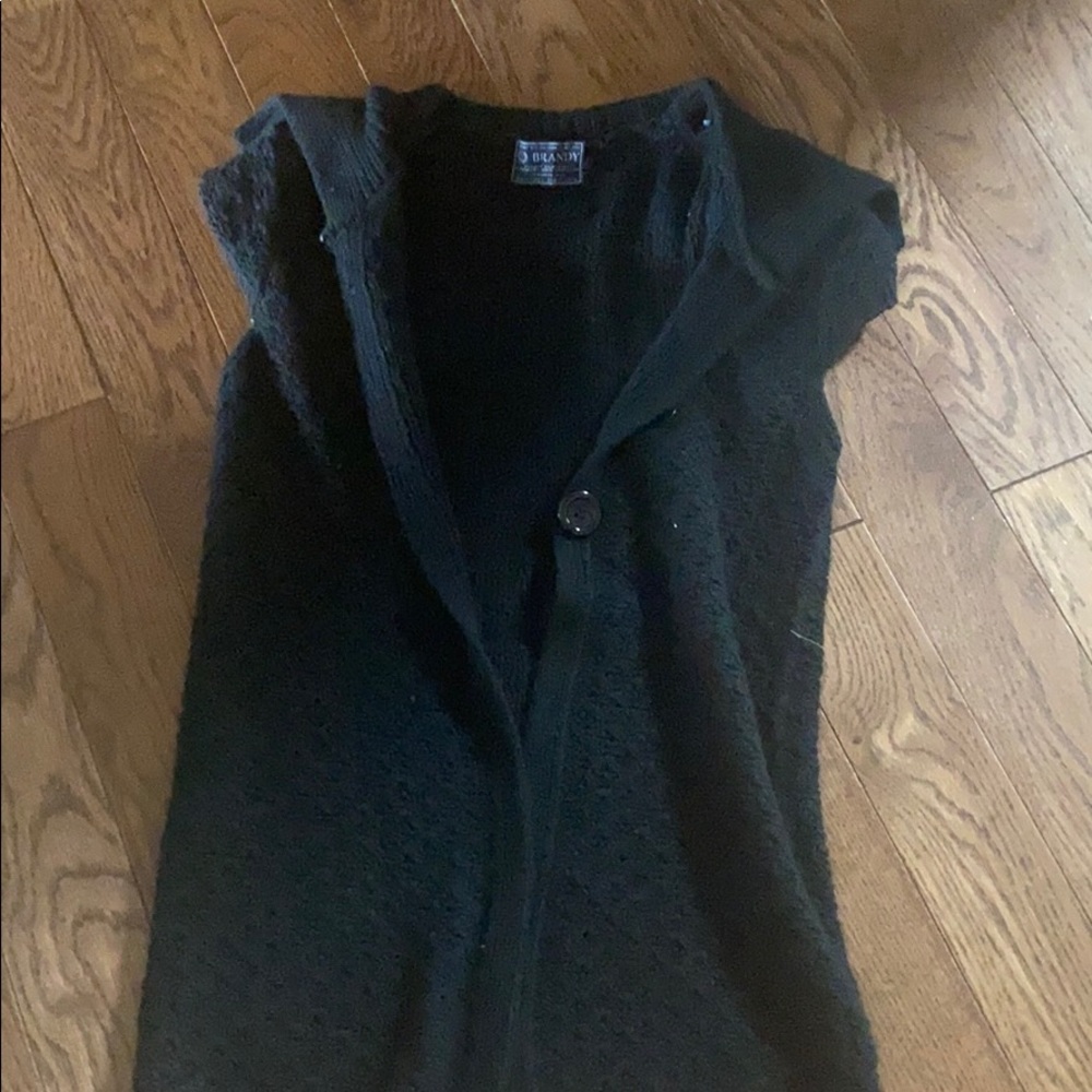 Cable knit vest